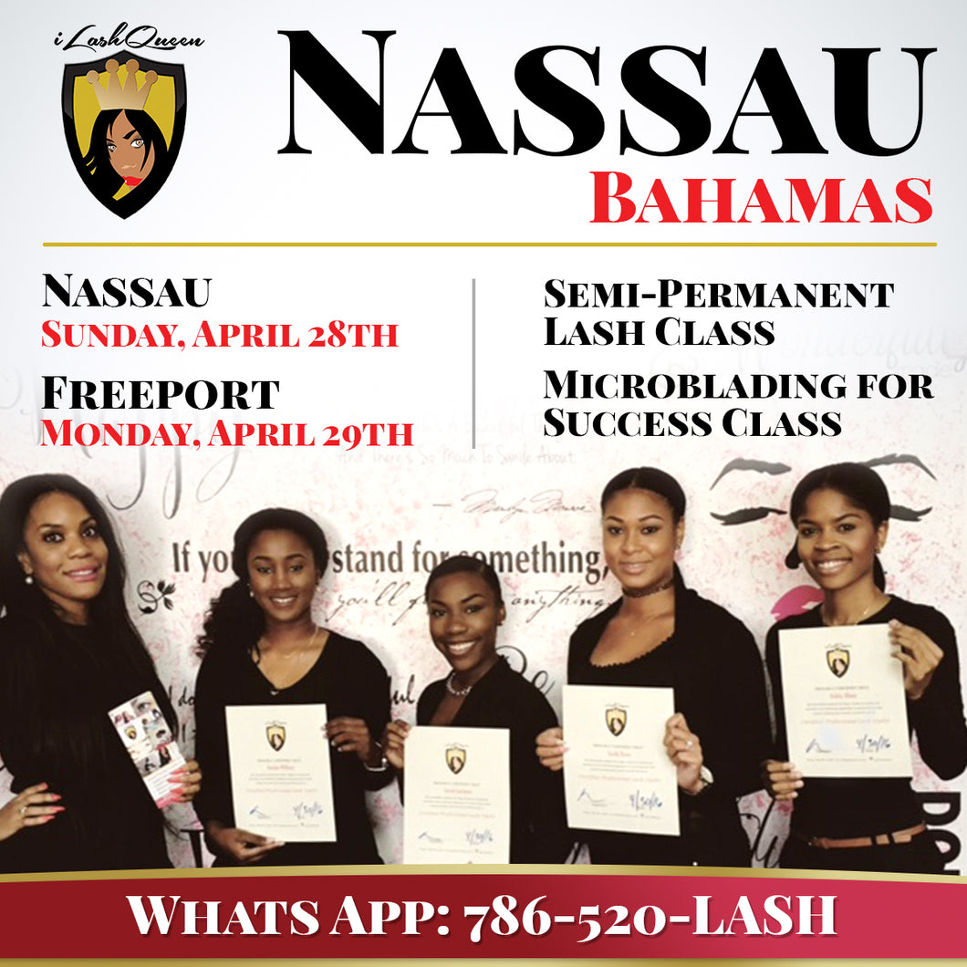 DEPOSIT for iLashQueen Semi-Permanent Eyelash Extension NASSAU CLASS